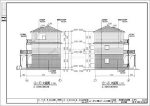 一套农村住宅全套建筑结构水电施工图