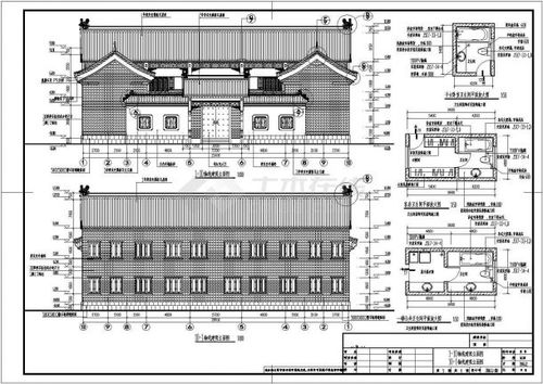 某2层砖混结构四合院住宅建筑施工图纸