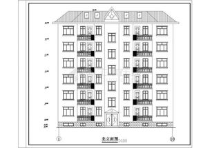 某市住宅建筑设计方案图纸 共8张