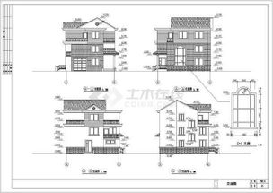 新农村建设别墅住宅建筑和结构施工图