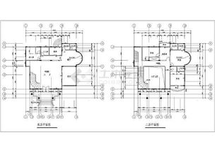 简洁中空三层新农村房屋建筑设计户型图